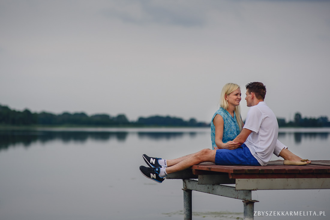 Sesja narzeczenska Ewa Konrad Jeziora Wielkie zbigniew karmelita fotografia konin 0006 - 9
