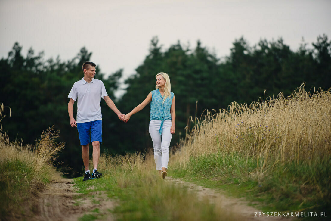 Sesja narzeczenska Ewa Konrad Jeziora Wielkie zbigniew karmelita fotografia konin 0013 - 21